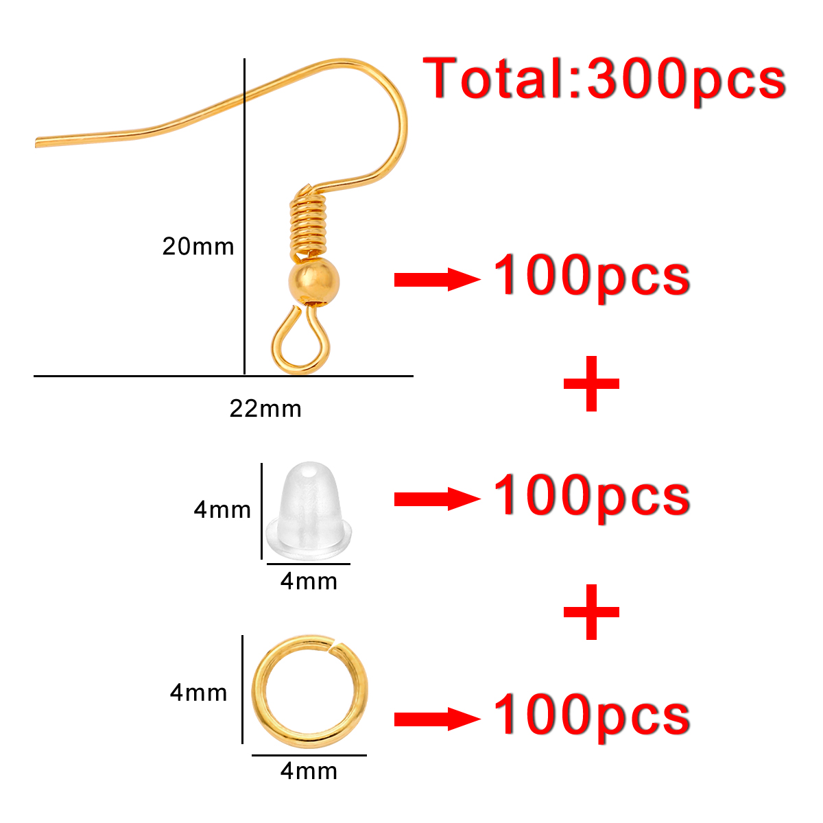 100-300pcs/Lot Hypoallergenic  – Jump Ring Assorted recenzja i cena