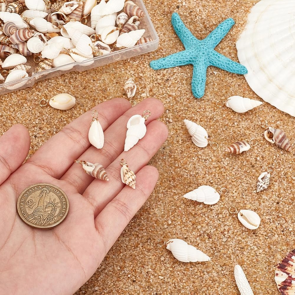 100pcs 4 Styles Natural Shell  – Jewelry Making Tutorial recenzja i cena