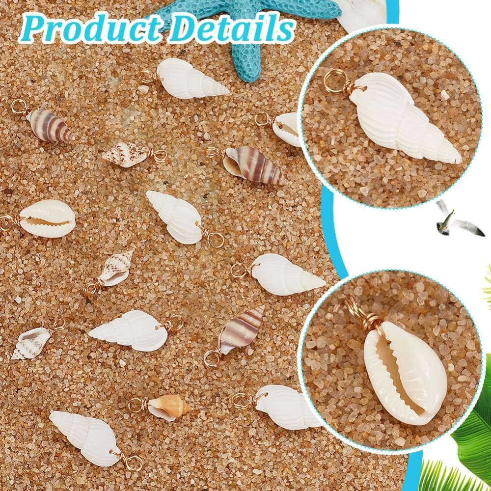 100pcs 4 Styles Natural Shell  – Jewelry Making Tutorial recenzja i cena