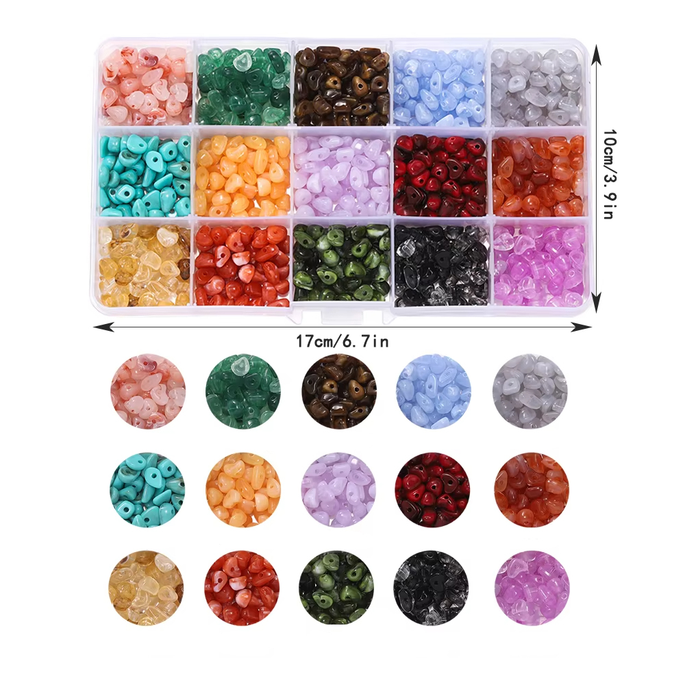 About 525pcs/Box Imitation Nat – Jewelry Making Organizer recenzja i cena