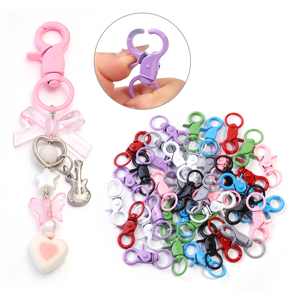 5Pcs/Lot Colorful Swivel Lobst – Jewelry Making Metal Supplies recenzja i cena