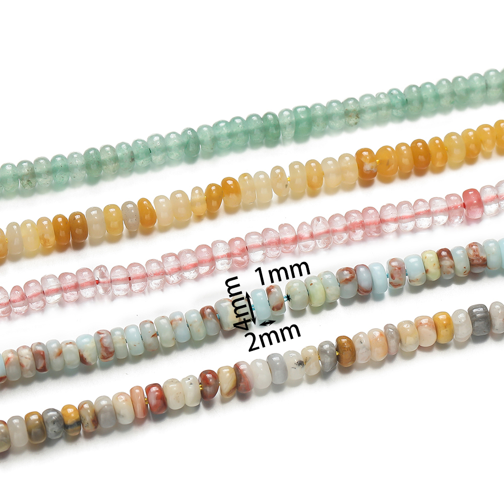1 Strand Natural Stone Flat Ro – Jewelry Making With Stones recenzja i cena