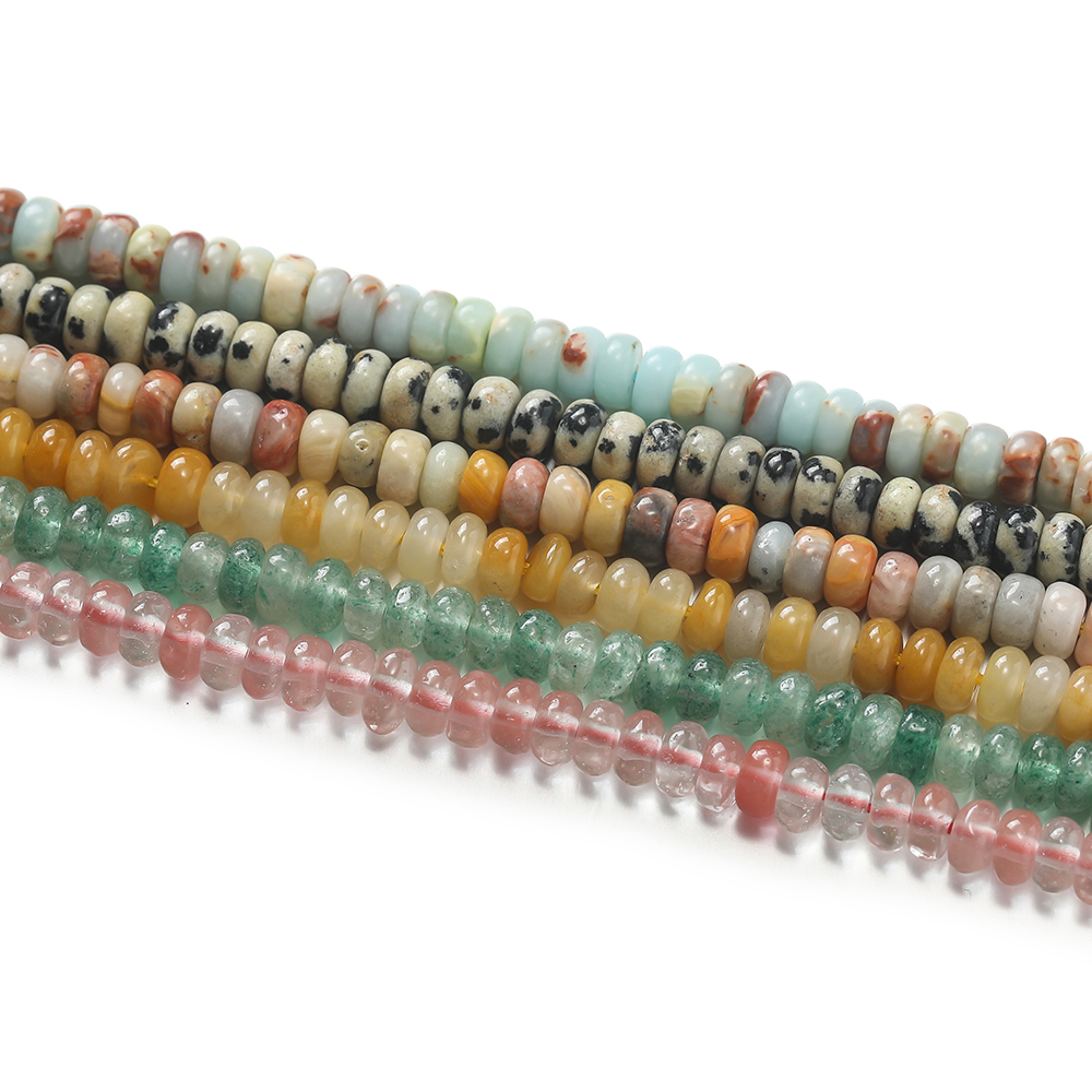 1 Strand Natural Stone Flat Ro – Jewelry Making With Stones recenzja i cena