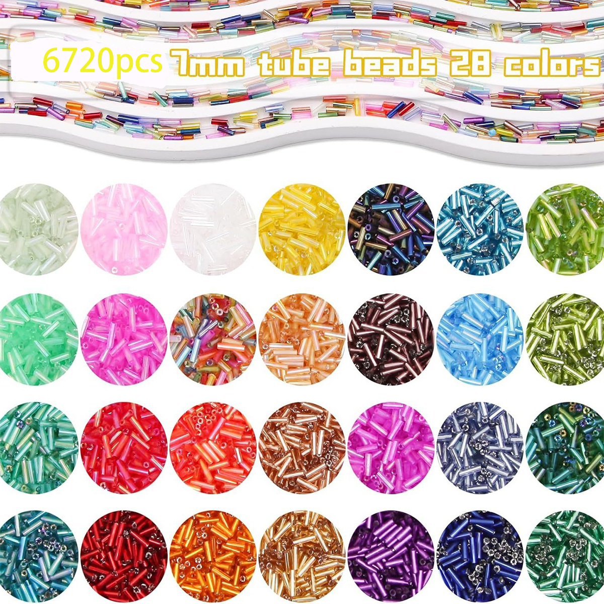 About 6720Pcs/Box 7mm 28 Color – Jewelry Making Tutorial recenzja i cena