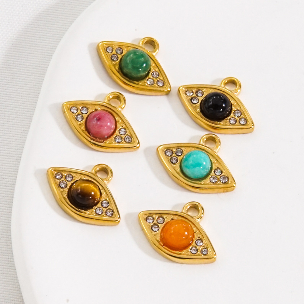 3Pcs Natural Stone Beads Eye S – Jewelry Making With Stones recenzja i cena