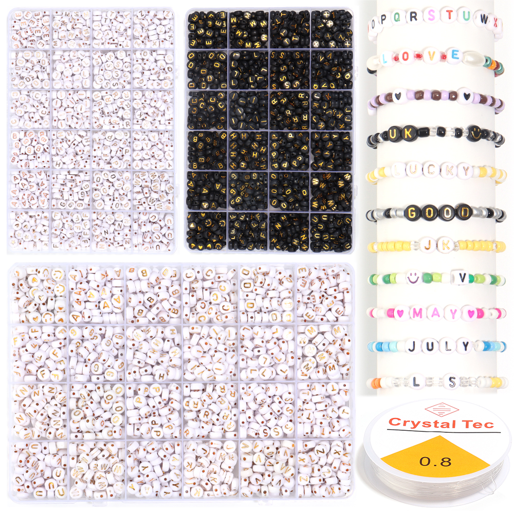 1200pcs/box Acrylic Letter Bea – Jewelry Making Organizer recenzja i cena