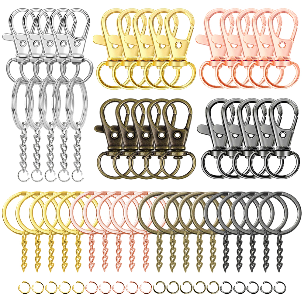 15/30 Set Swivel Lobster Clasp – Jewelry Making Jump Rings recenzja i cena