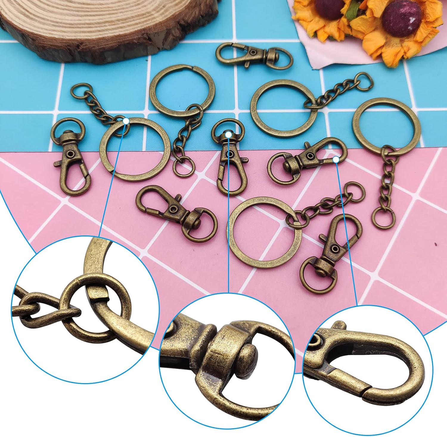 15/30 Set Swivel Lobster Clasp – Jewelry Making Jump Rings recenzja i cena