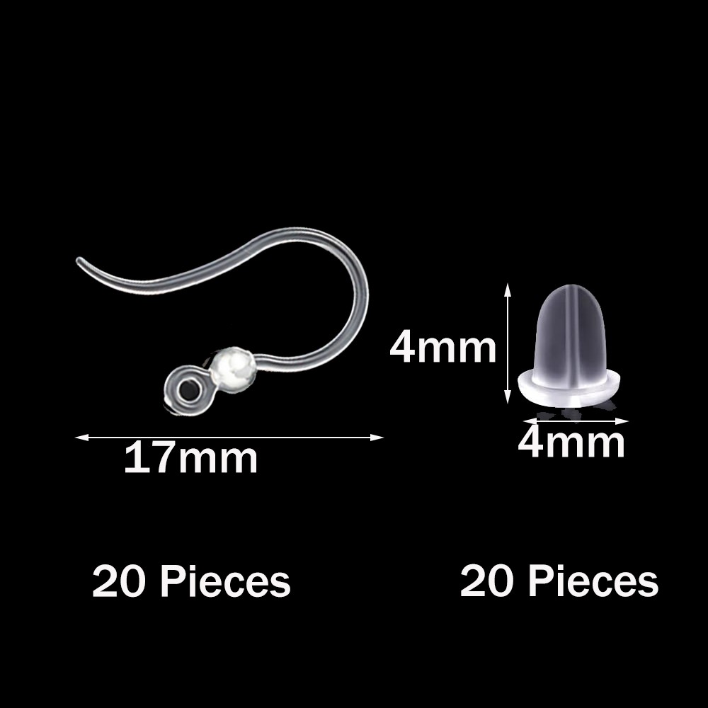 40pcs Clear Plastic Earring Ho – Jewelry Making Kit For Adults recenzja i cena