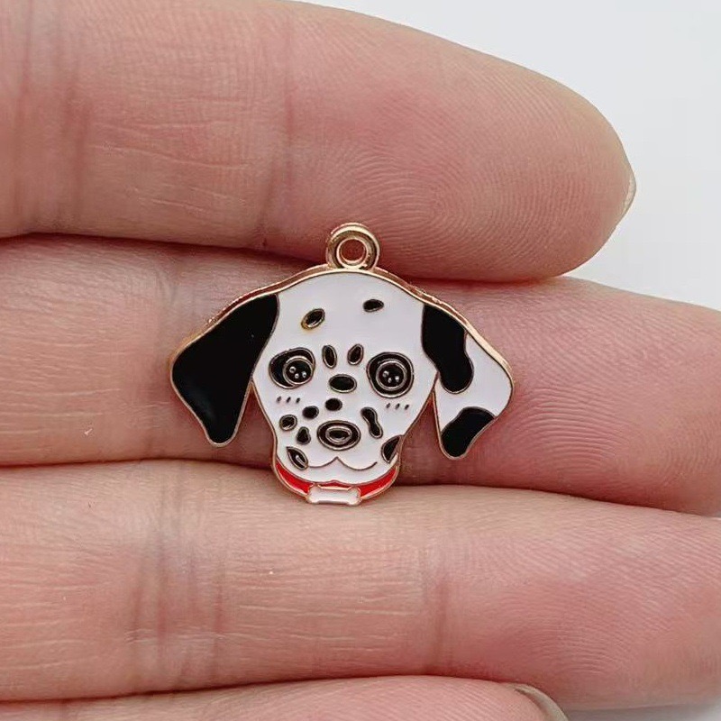 12pcs cartoon pet spotted dog  – Jewelry Making Party recenzja i cena