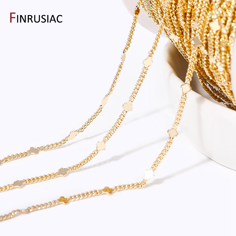 14K Gold Plated Brass Sequins  – Chain Roll Cable recenzja i cena