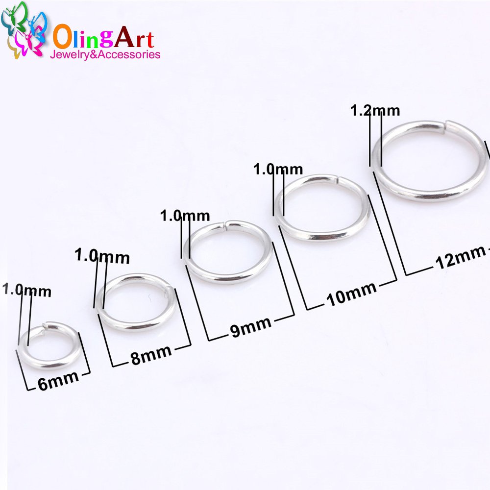 OlingArt Rhodium Plating Jump  – Jump Ring Assorted recenzja i cena