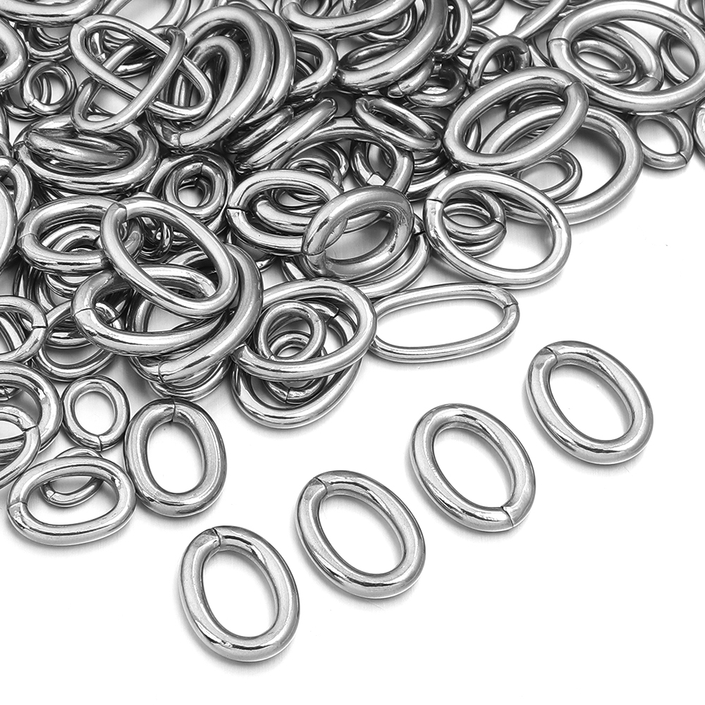 20pcs/lot Stainless Steel Oval – Jewelry Making Jump Rings recenzja i cena
