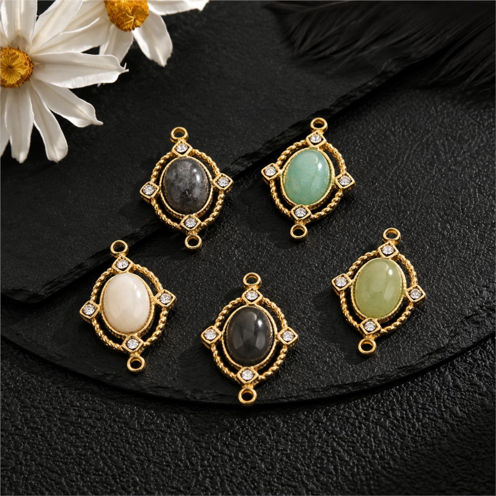 1Piece  Vintage Enamel Natural – Jewelry Making With Stones recenzja i cena