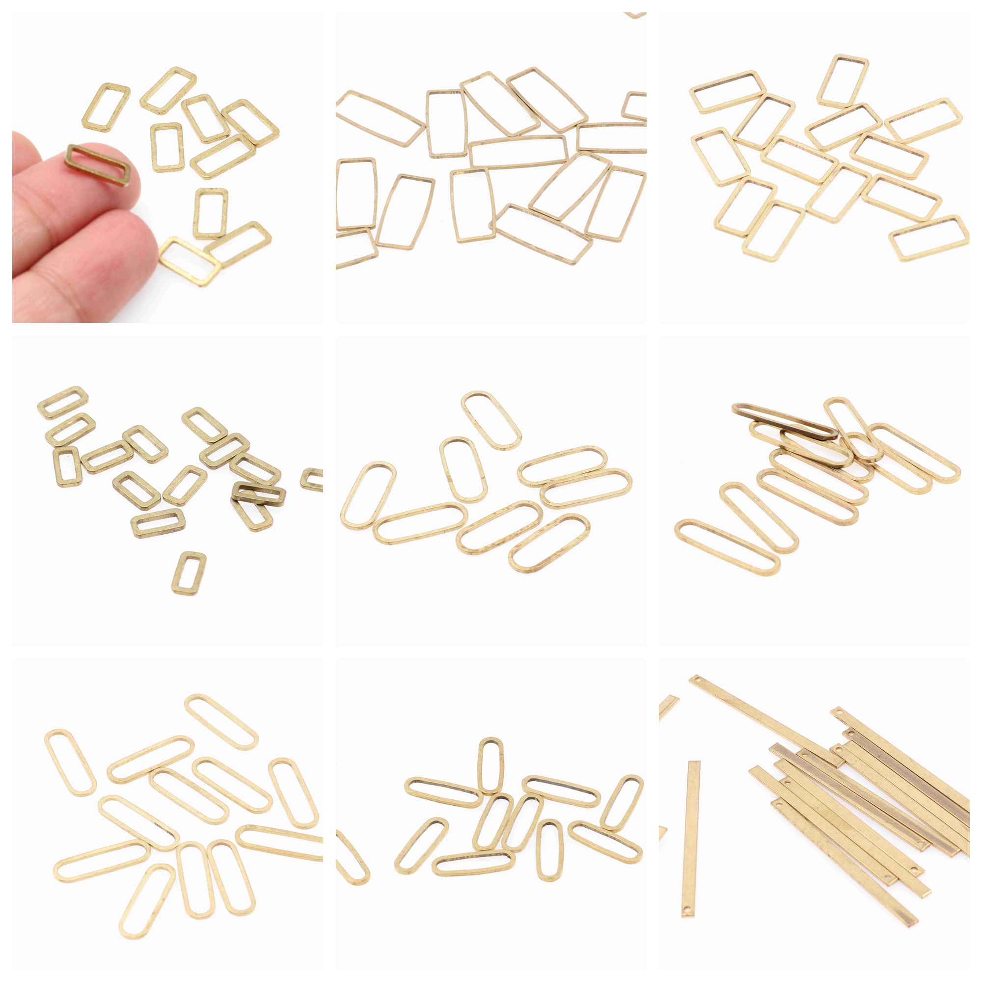 Hammered Brass Charms,Rectangl – Jewelry Making Hammer recenzja i cena