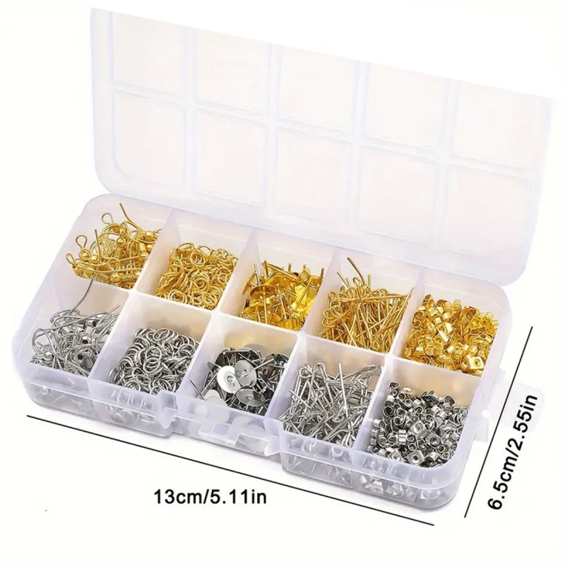 1 Set Box Ear Hook Single Loop – Jewelry Making Organizer recenzja i cena