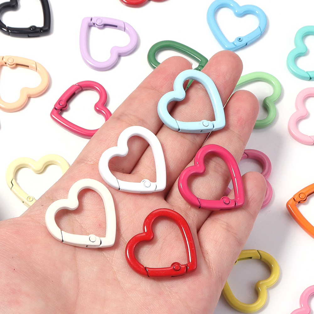 5pcs Alloy Heart Spring Clasps – Jewelry Making Kit For Adults recenzja i cena