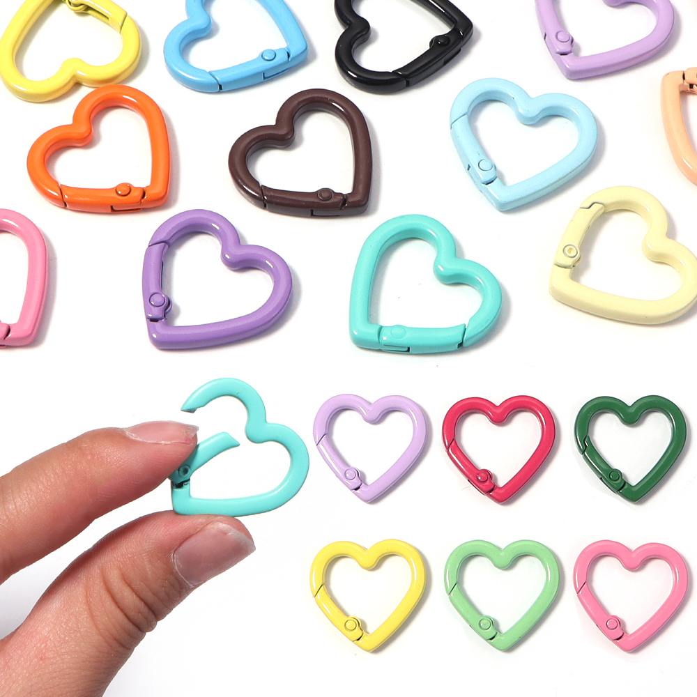 5pcs Alloy Heart Spring Clasps – Jewelry Making Kit For Adults recenzja i cena