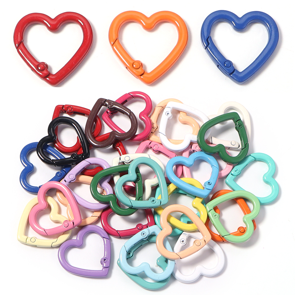 5pcs Alloy Heart Spring Clasps – Jewelry Making Kit For Adults recenzja i cena