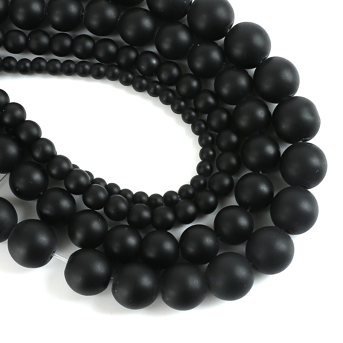 Black Frosted Matte Glass Bead – Jewelry Making With Stones recenzja i cena