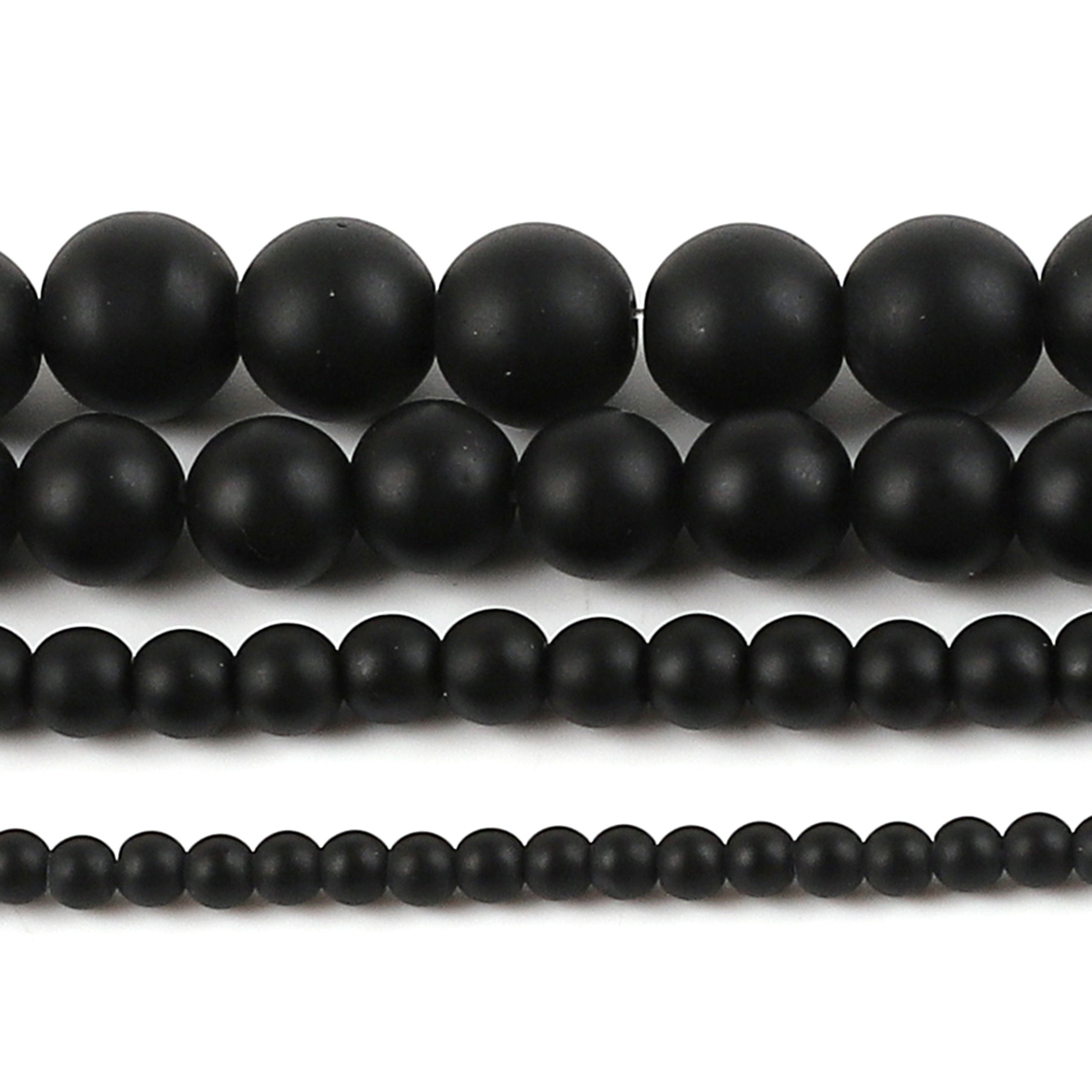 Black Frosted Matte Glass Bead – Jewelry Making With Stones recenzja i cena