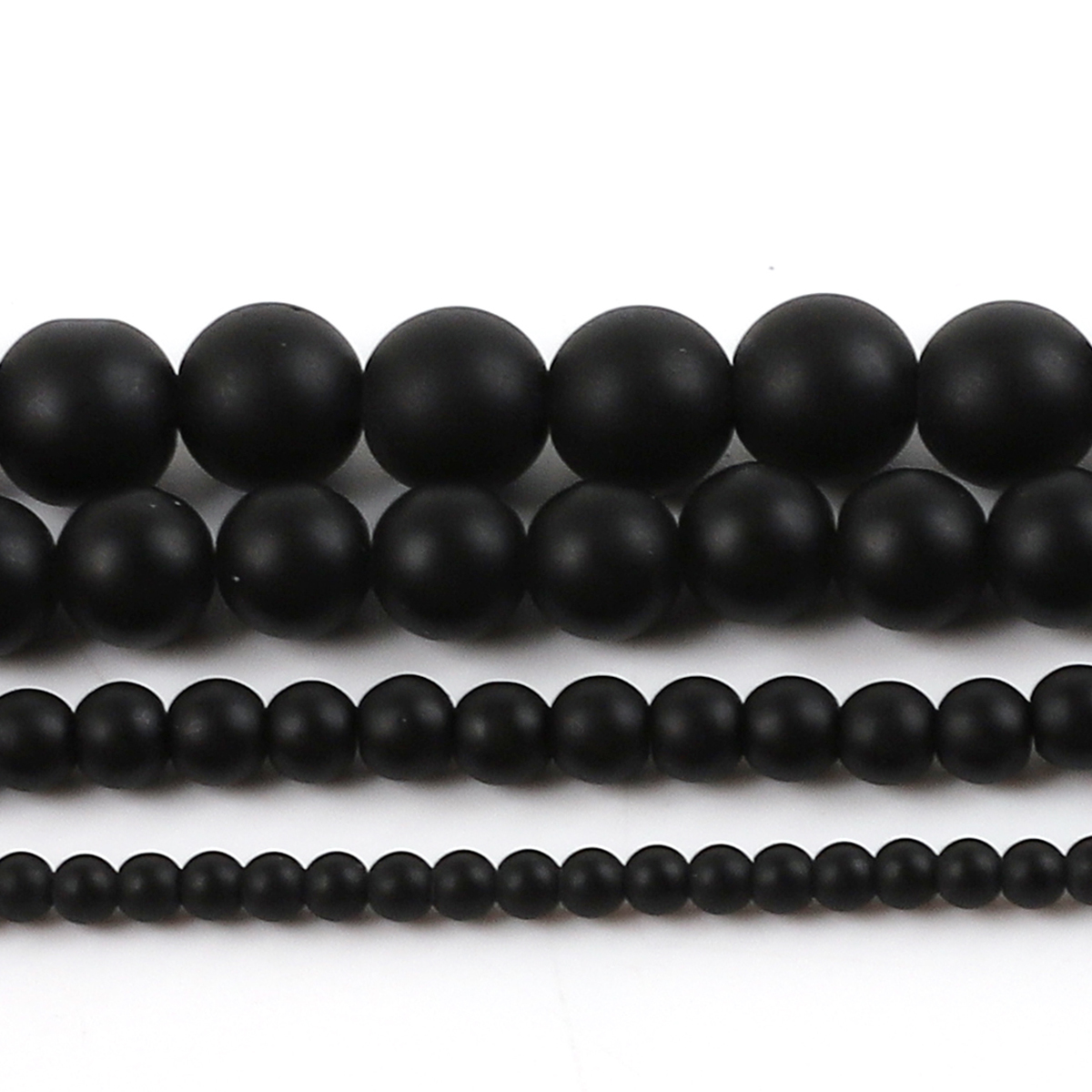 Black Frosted Matte Glass Bead – Jewelry Making With Stones recenzja i cena